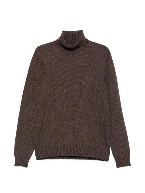 Zanone roll-neck ribbed-trim sweater