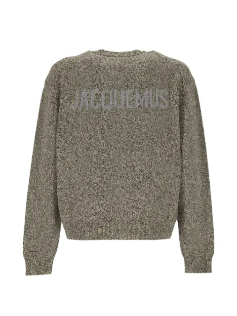 Jacquemus logo-intarsia button-up cardigan