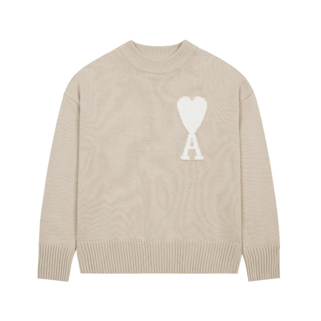 HEART SWEATER CREAM (UNISEX)