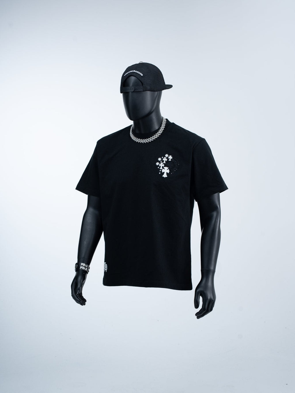 Chrome Hearts Cross Star Graphic Short-Sleeve T-Shirt