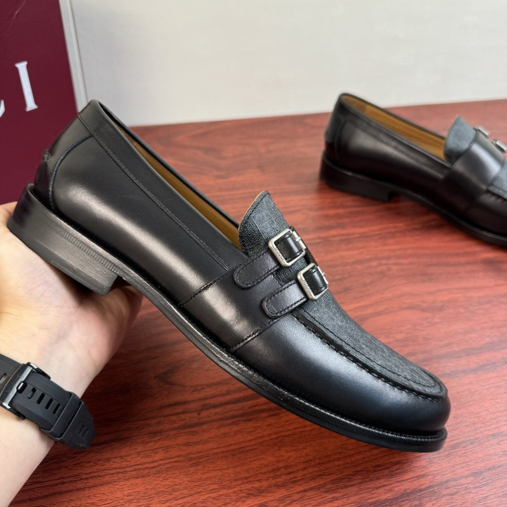 Gucci Men's Double Buckle Loafers