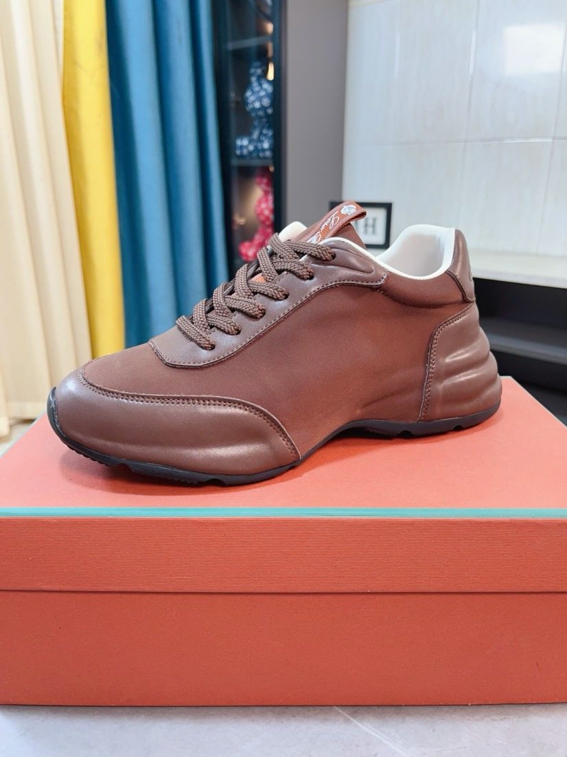Loro Piana Sculpted-Sole Lace-Up Shoes